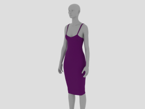 Womens Dress - Female Outfit Clothes Modèle 3D