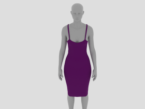 Womens Dress - Female Outfit Clothes Modèle 3D