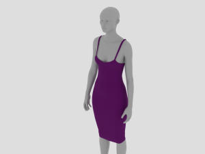 Womens Dress - Female Outfit Clothes Modèle 3D