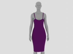 Womens Dress - Female Outfit Clothes Modèle 3D