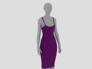 Womens Dress - Female Outfit Clothes Modèle 3D