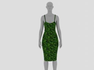 Womens Dress - Female Outfit Clothes 3D Model