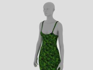 Womens Dress - Female Outfit Clothes 3D 모델