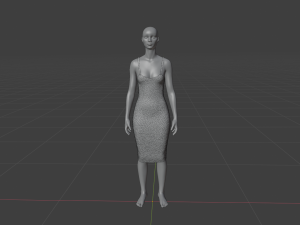 Womens Dress - Female Outfit Clothes 3D 모델