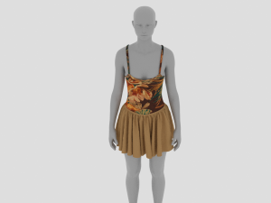 Womens Dress - Female Outfit Clothes Modello 3D
