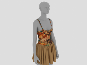 Womens Dress - Female Outfit Clothes Modello 3D