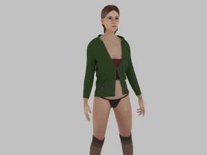 Woman in underwear 3D 모델