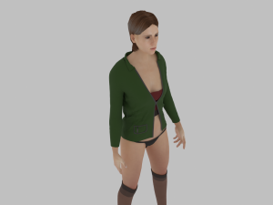 Woman in underwear 3D 모델