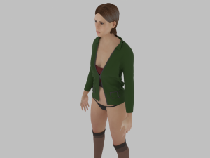 Woman in underwear 3D 모델