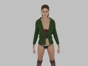 Woman in underwear 3D 모델