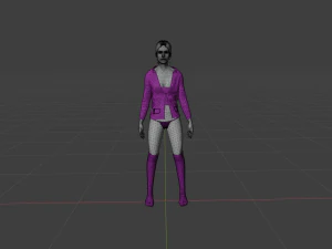 Woman in underwear 3D Model