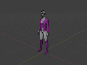Woman in underwear 3D 모델