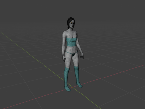 Sexy Woman in Underwear Modello 3D
