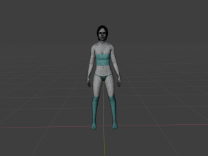 Sexy Woman in Underwear Modello 3D