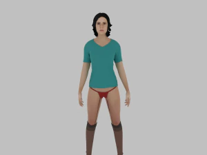 Woman Character 3D Model