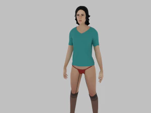 Woman Character 3D Model