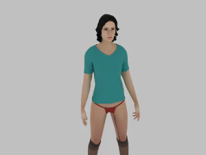 Woman Character 3D Model
