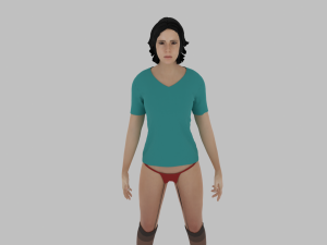 Woman Character 3D-Modell