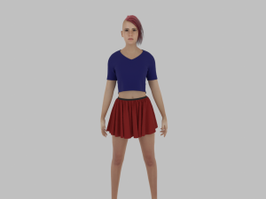 Sweet Girl Character 3D Model