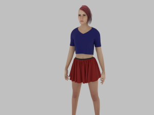 Sweet Girl Character 3D Model