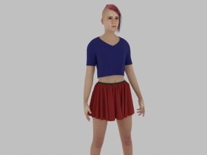 Sweet Girl Character 3D Model
