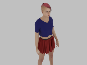 Sweet Girl Character 3D Model