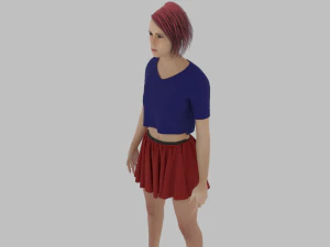 Sweet Girl Character 3D Model