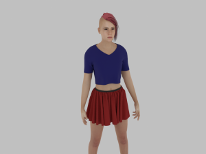 Sweet Girl Character 3D Model