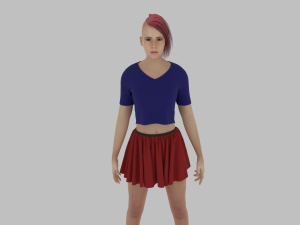 Sweet Girl Character 3D Model