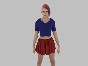 Sweet Girl Character 3D Model