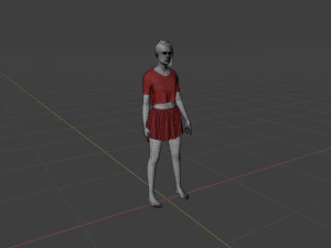 Sweet Girl Character 3D Model