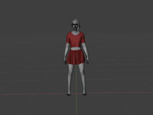 Sweet Girl Character 3D Model