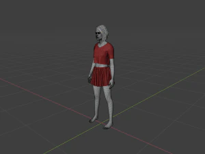 Sweet Girl Character 3D Model