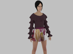 Realistic Woman 3D Model