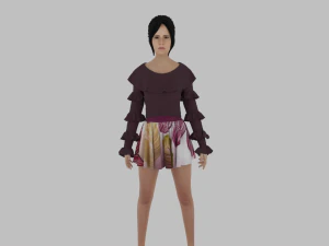 Realistic Woman 3D Model
