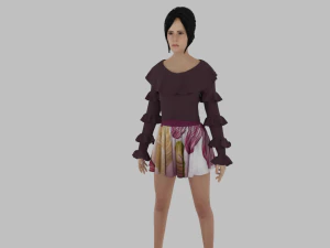 Realistic Woman 3D Model