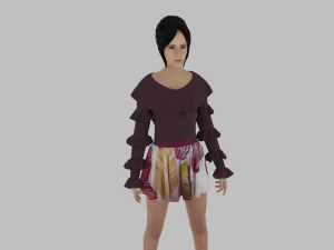Realistic Woman 3D Model