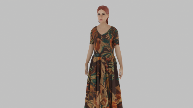 Realistic Lady Woman 3D 模型 .c4d .max .obj .3ds .fbx .stl .blend 