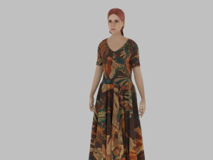 Mujer dama realista Modelo 3D