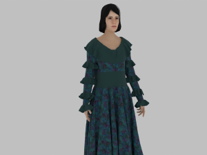 Female Character Model 3D