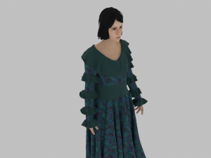 Female Character Model 3D
