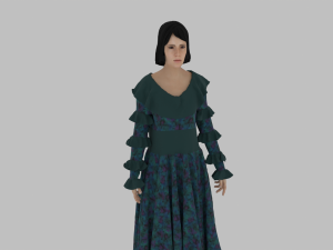 Female Character Model 3D