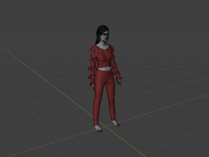 Realistic Girl Character Model 3D