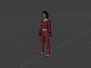 Realistic Girl Character Model 3D