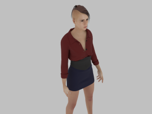 Sexy Business Woman Modello 3D