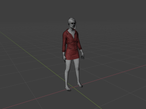 Sexy Business Woman Modello 3D