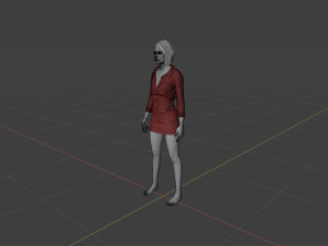 Sexy Business Woman Modello 3D