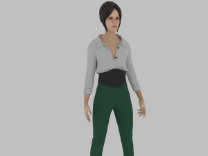 Woman of the 1980s 3D 模型