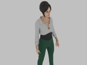 Woman of the 1980s 3D 模型