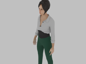 Woman of the 1980s 3D 模型